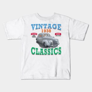 Vintage Classic Car Garage Hot Rod Novelty Gift Kids T-Shirt